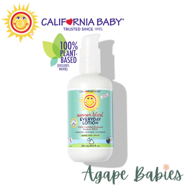 California Baby Everyday Lotion Summer Blend 8.5oz (100% Plant Based) Exp: 07/23
