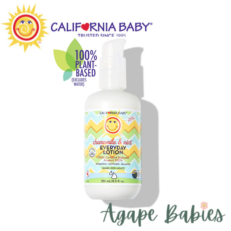 California Baby Chamomile & Mint Everyday Lotion 8.5oz (100% Plant Based) Exp: 07/23