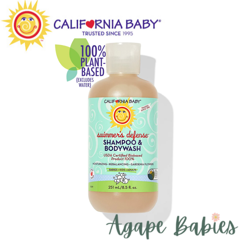 California Baby Shampoo & Body Wash: Swimmer's Defense 8.5oz Exp: 08/23