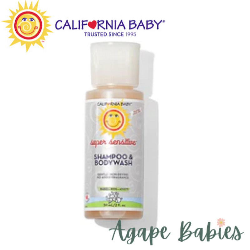 California Baby Travel Size 2oz - Super Sensitive Shampoo & Bodywash