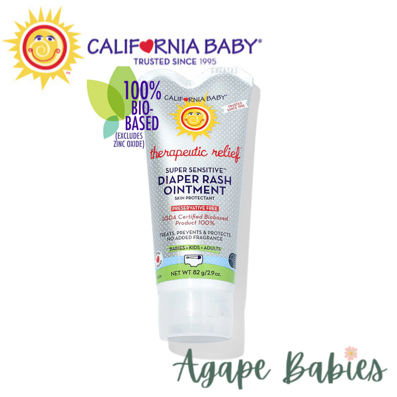 California Baby Super Sensitive Therapeutic Relief Diaper Rash Ointment Tube 2.9oz Exp: 11/23