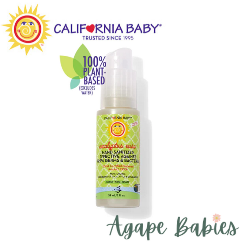 California Baby Hand Sanitizer (Alcohol) - Eucalyptus Ease (2oz) Exp: 09/22