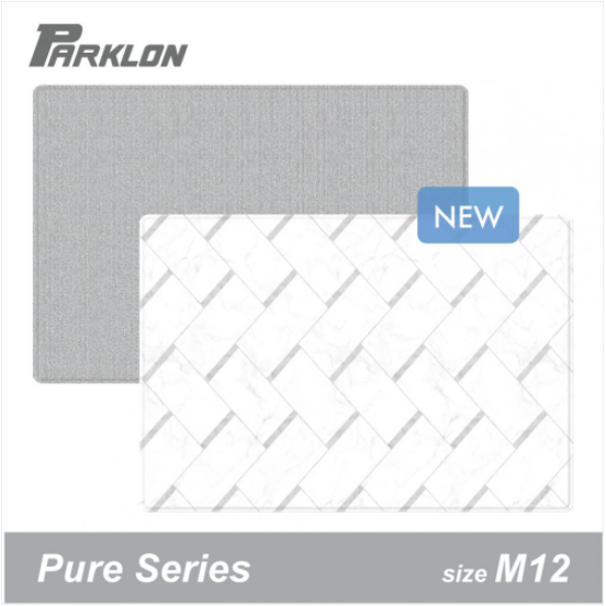 [1 Yr Local Warranty] Parklon PURE Marble Herringbone Grey Rug (Size M12)