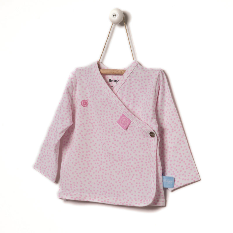 Snoozebaby Cardigan in Pink dot - 4 Sizes