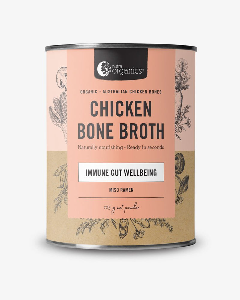 Nutra Organics Chicken Bone Broth Powder – Miso Ramen 125g