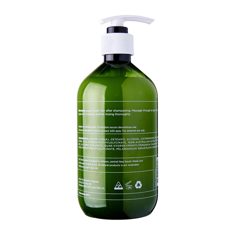 Australian Olive Oil Skin Care Rose Geranium Olive Oil Conditioner 500ml Exp: 06/23