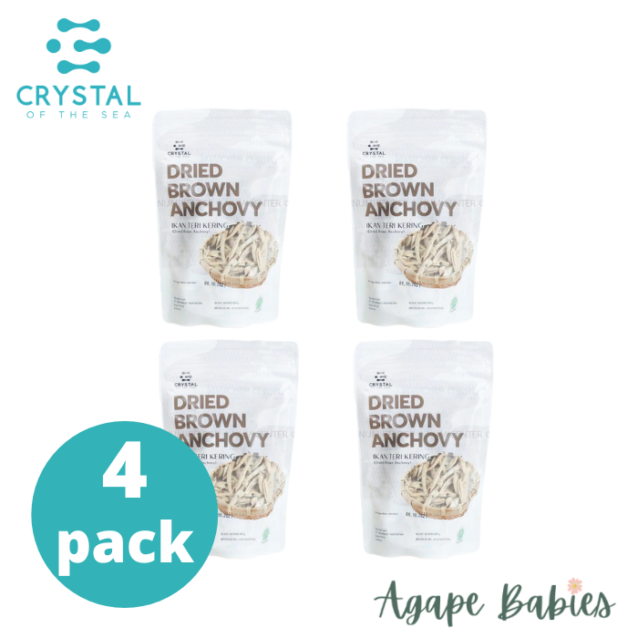 [4-Pack] Crystal of the Sea Dried Brown Anchovy (80g)