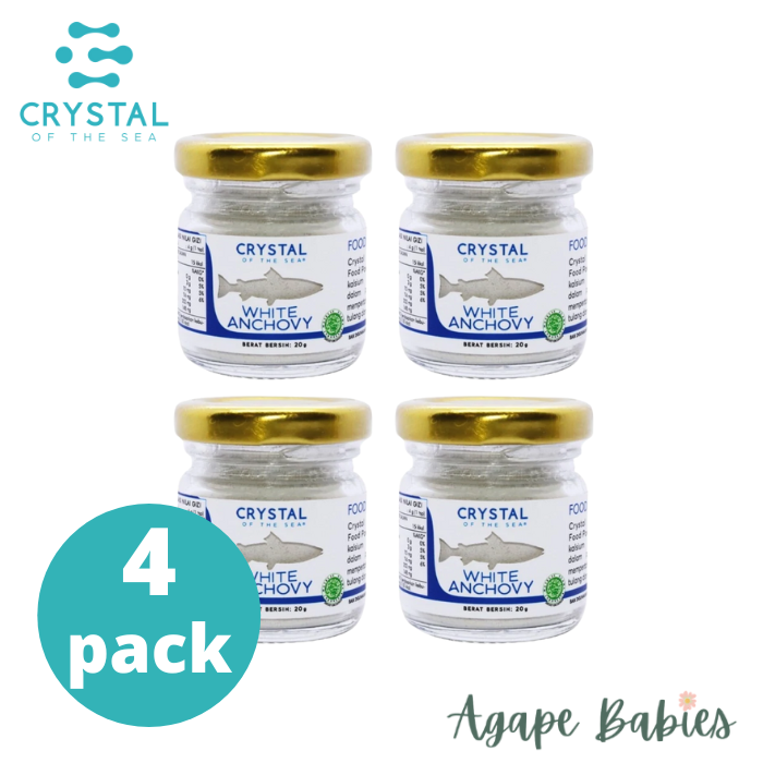 [4-Pack] Crystal of the Sea White Anchovy Powder (20g)