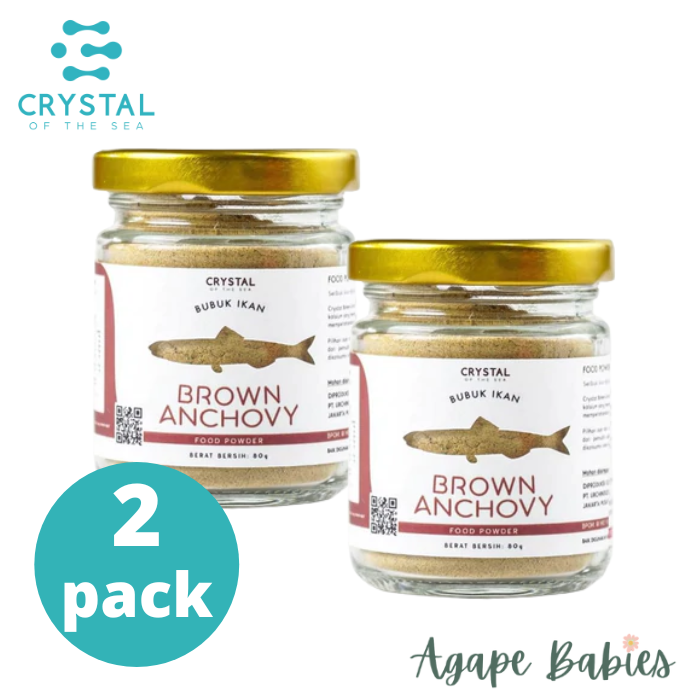 [2-Pack] Crystal of the Sea Brown Anchovy Powder (80g)