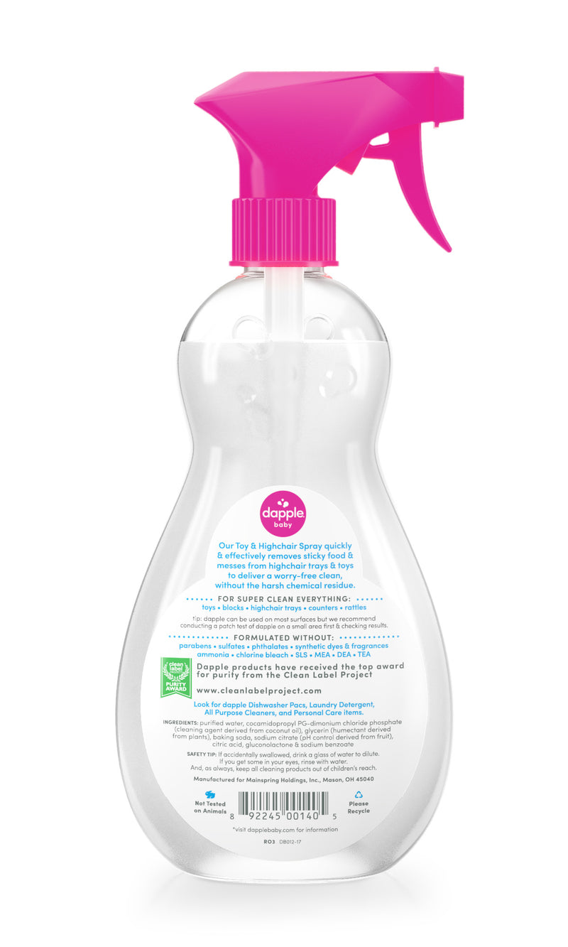 Dapple Toy & Highchair Cleaner - Fragrance Free 16.9oz (500ml)