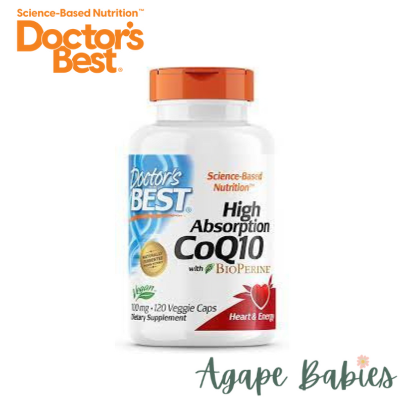 Doctor's Best High Absorption CoQ10 with BioPerine 100 mg, 120 vcaps.