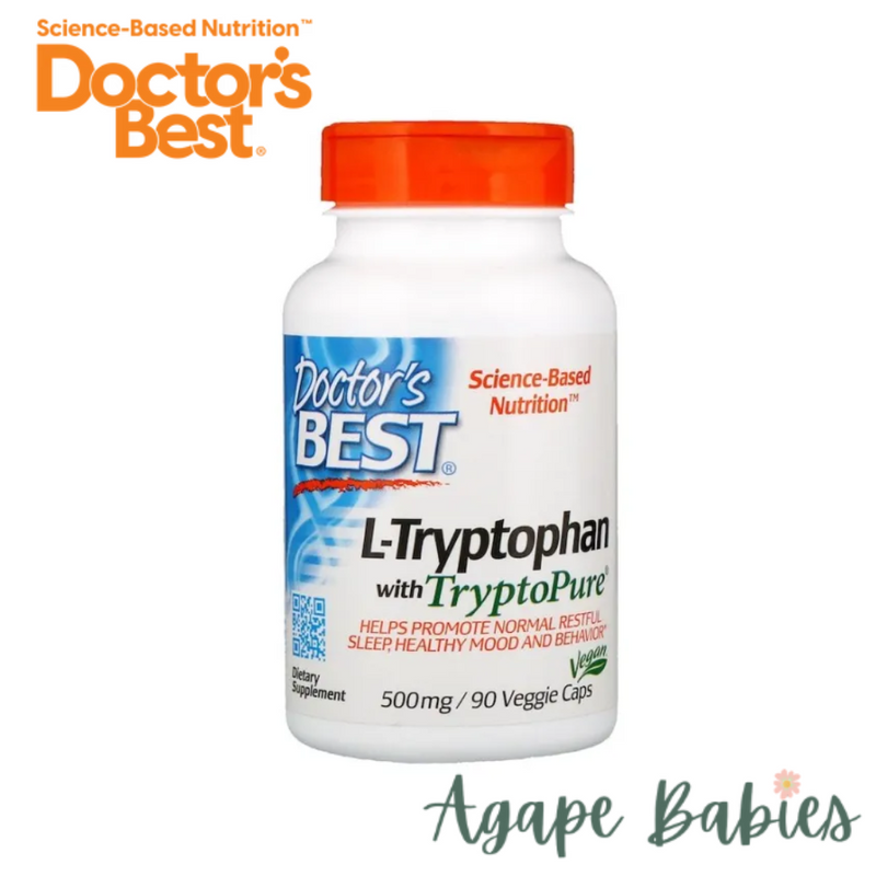 Doctor's Best L-Tryptophan with TryptoPure 500mg, 90 vcaps.