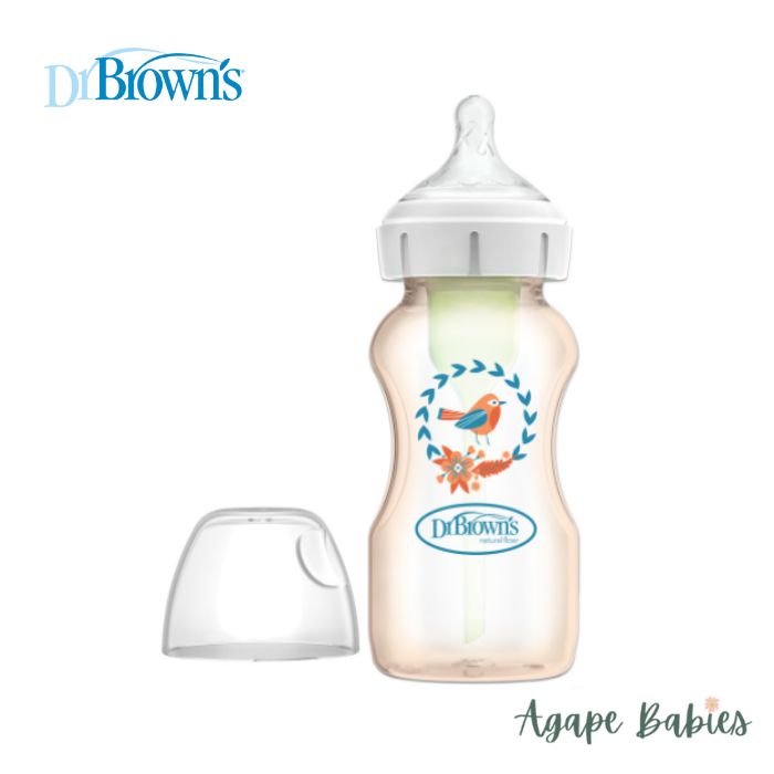 Dr Brown's 5 oz/150 ml PPSU Wide-Neck Options+ Bottle with Deco (1-Pack)