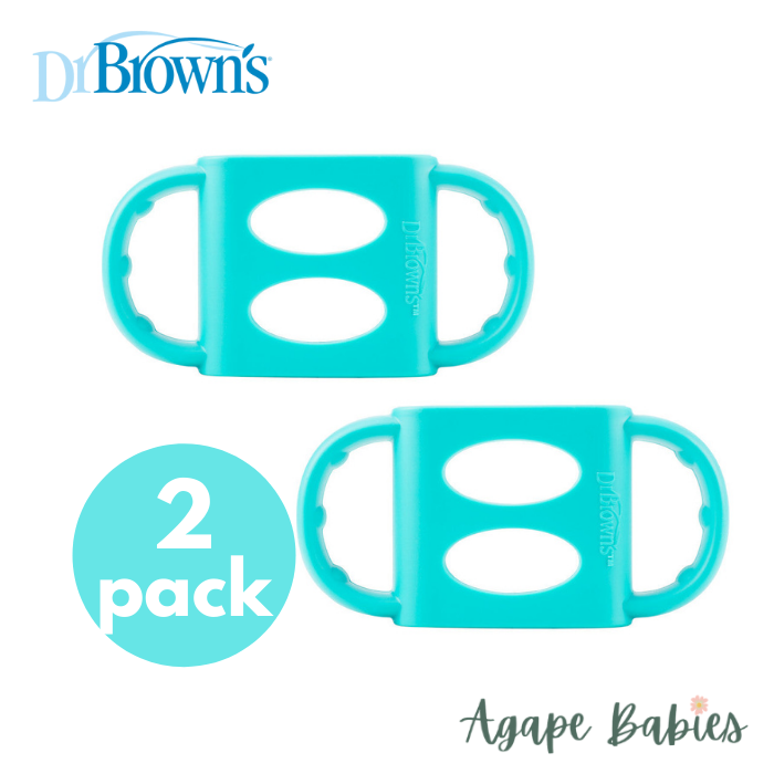 [2-Pack] Dr. Brown’s Narrow-Neck Silicone Handles - Turquoise