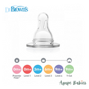 Dr. Brown's Level 1 Silicone Wide Neck "Options" Nipple - 2 Pack