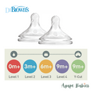 Dr Brown's Level 3 Wide Neck Silicon Options+ Nipple 2-Pack