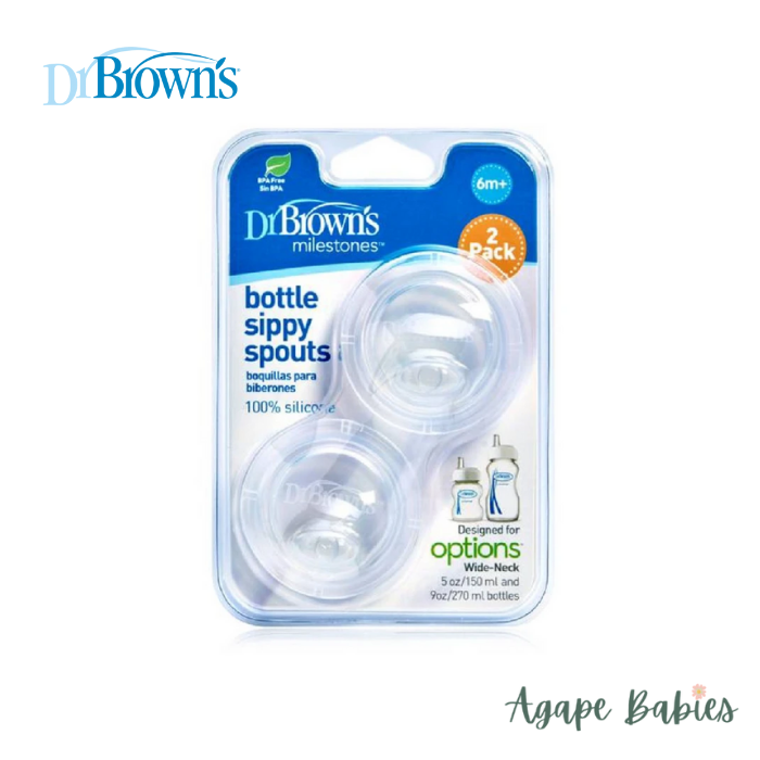 Dr Brown's Options+™ Wide-Neck Bottle Sippy Spout (2 Pack)