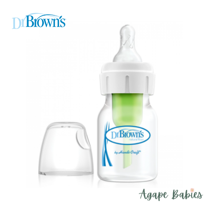 Dr Brown's  PP Narrow - Neck Options+ Baby Bottle, 2 OZ / 60 ML (1Pack)
