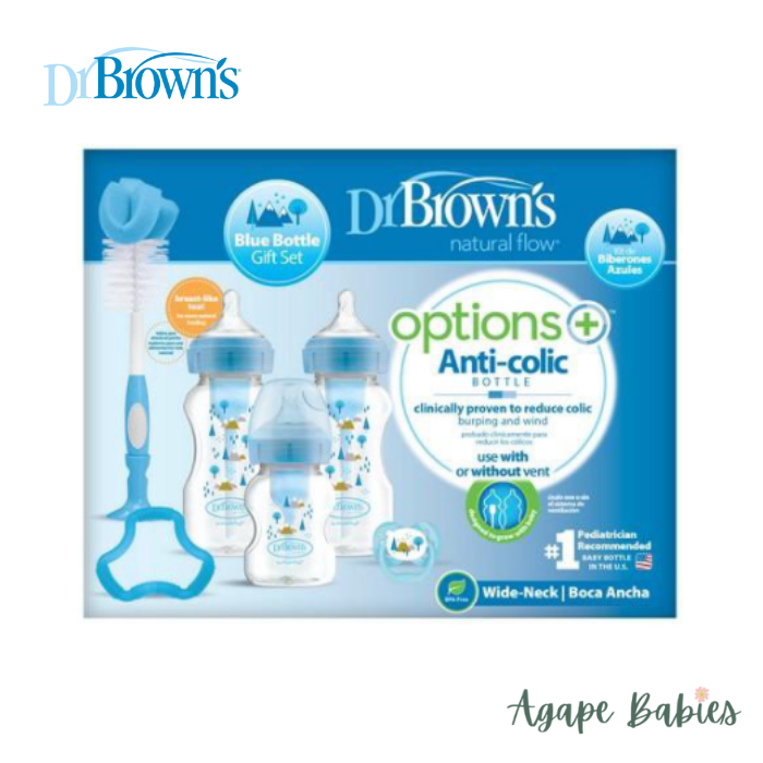 Dr Brown's PP Options+ Narrow-Neck Bottle Blue Gift Set