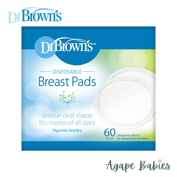 Dr. Brown's Oval Disposable Breast Pads (60 Pcs)