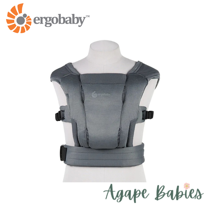 [10 year local warranty] Ergobaby Embrace Soft Air Mesh Newborn Baby Carrier - Washed Black