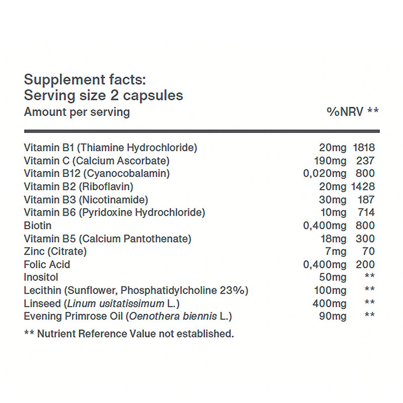 The Organic Pharmacy Essential Fatty Acid + B Complex 60 capsules