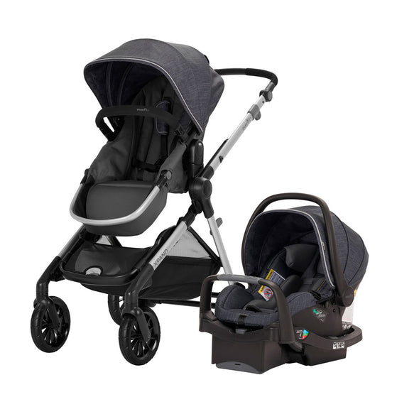 Evenflo Pivot Xpand™ Modular Travel System w/ SafeMax Infant Car Seat - Roan Gray