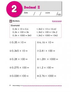 Kumon Focus On Multiplication and Division with Decimals