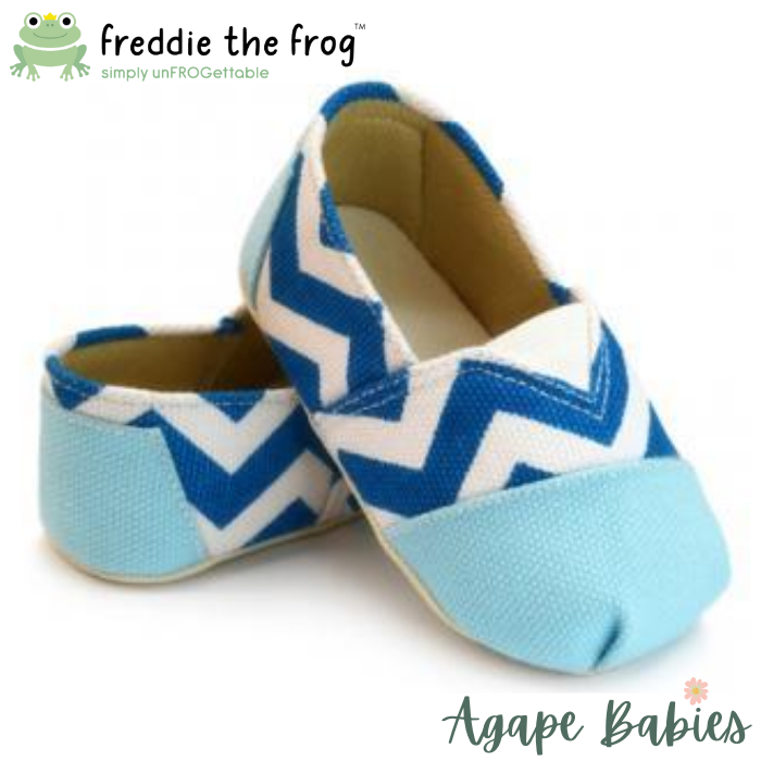 Freddie The Frog Pre Walker Shoes - Blue Lagoon Moccs