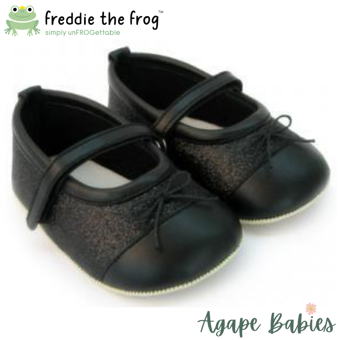 Freddie The Frog Pre Walker Shoes - Nicole Sparkly Black