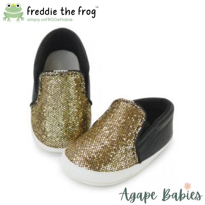 Freddie The Frog Pre Walker Shoes - Tony Sparkly Gold