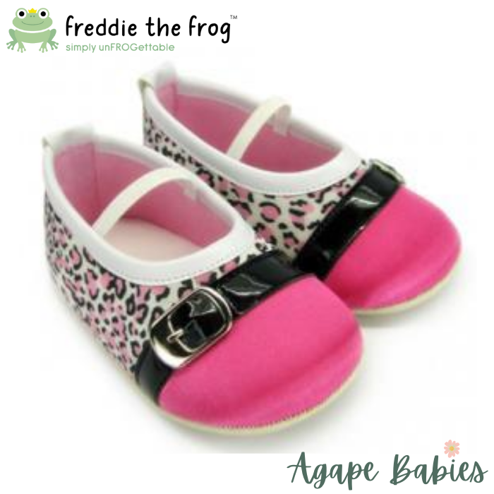 Freddie the Frog Pre Walker Shoes - Paris Leopard Pink