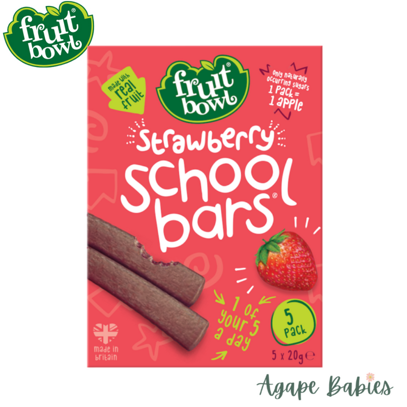 Fruit Bowl School Bars - Strawberry (5 x 20g) Exp: