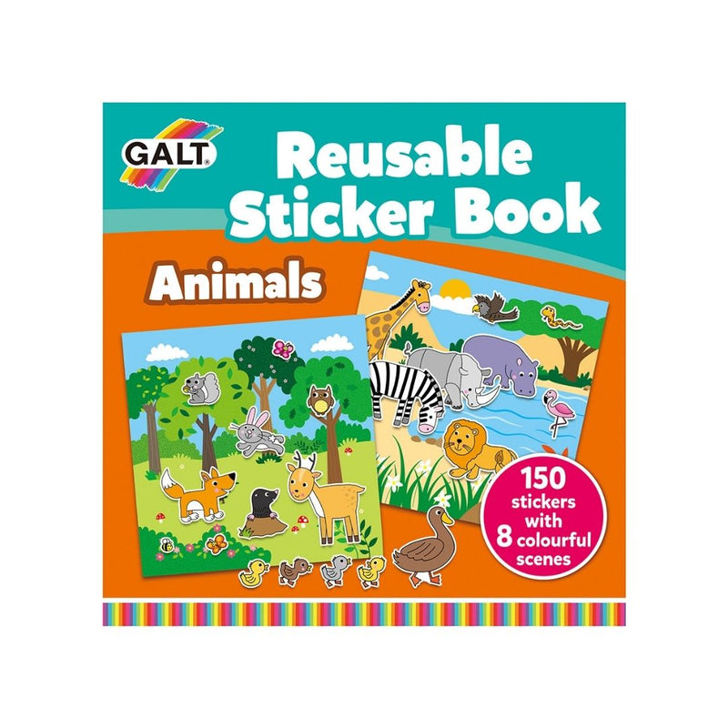 [2-Pack] Galt Reusable Sticker Books