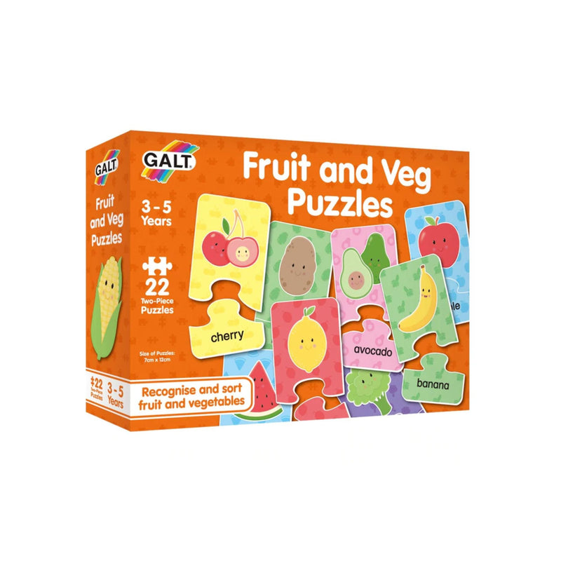 [2-Pack] Galt Fruit And Veg Puzzles