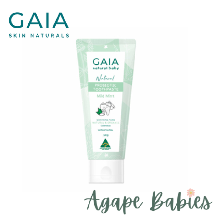 GAIA Natural Probiotic Toothpaste 50g  - Mild Mint Exp: 01/26
