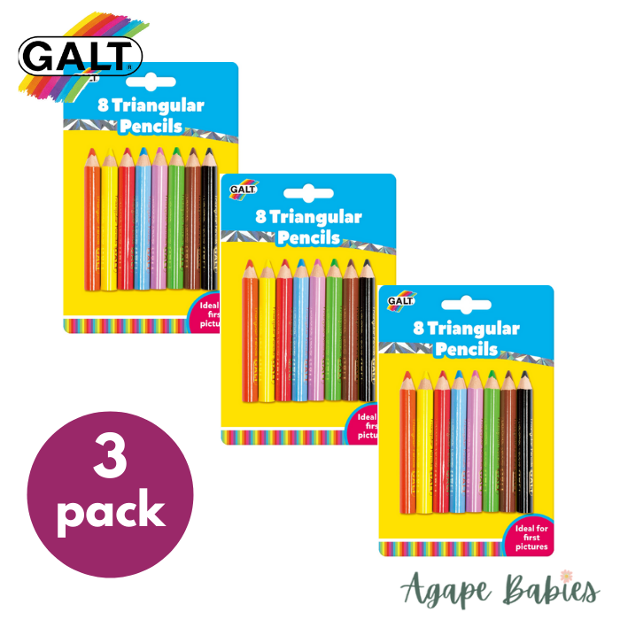[Bundle Of 3] Galt 8 Triangular Pencils