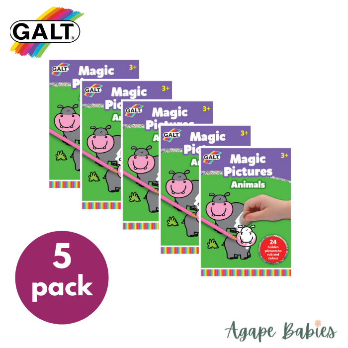 [Pack of 5] Galt Magic Pictures Pad - Animals