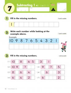 Kumon Grade 1 Maths Workbook: Subtraction