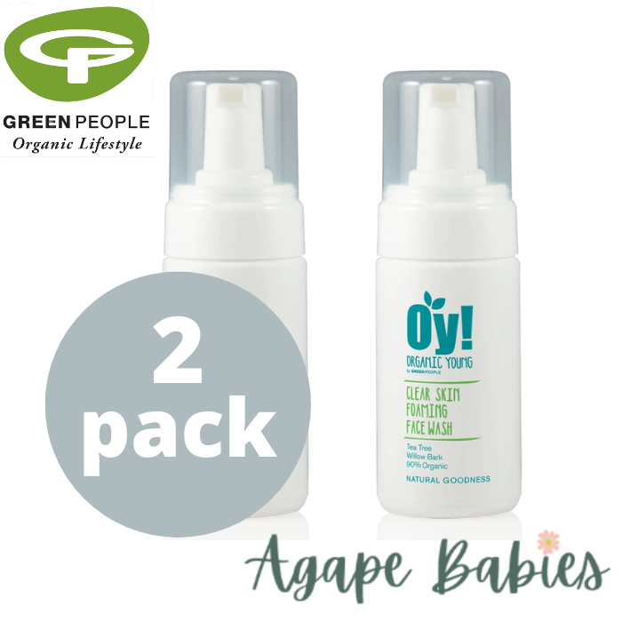 [Bundle Of 2] Green People Organic Young Foaming Clear Skin Face Wash, 100 ml.