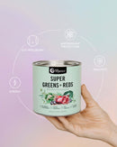 Nutra Organics Super Greens + Reds Powder 300g