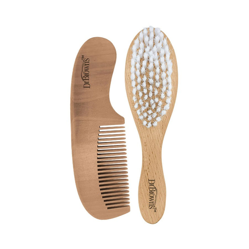 [2 Pack] Dr Brown's Soft & Safe Brush + Comb