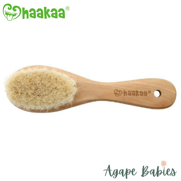 Haakaa Goat Wool Baby Wooden Hair Brush