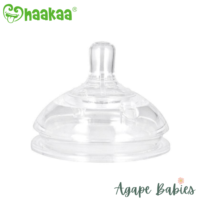 Haakaa Silicone Bottle Anti-Colic Nipple 2pc - Large