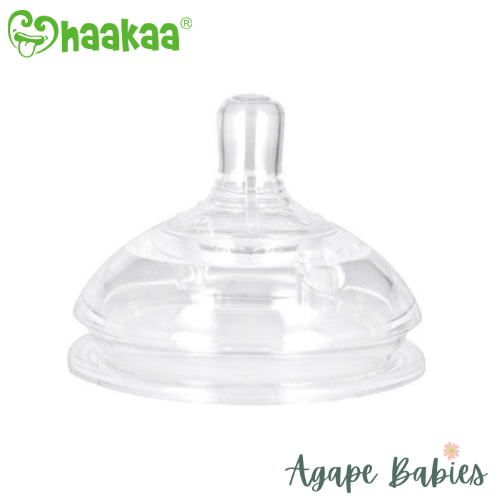 Haakaa Silicone Bottle Anti-Colic Nipple 2pc - Small