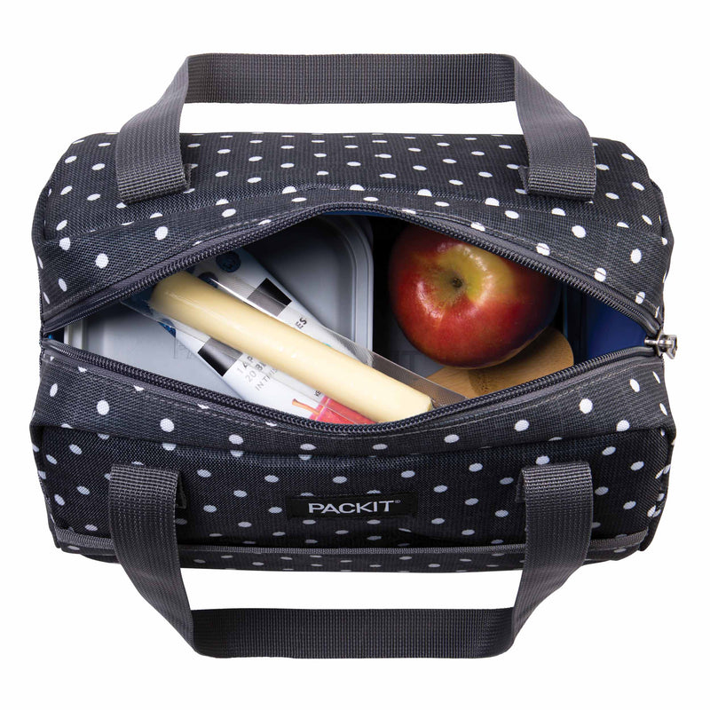 PackIt Freezable Hampton Lunch Bag- Polka Dot (New)
