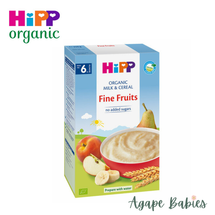HiPP Organic Milk & Cereal Fine Fruits No Added Sugars 250g (6 Months Up)  Exp: 12/24