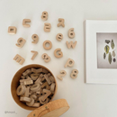 Noriterboard Nature Solid Wood Magnetic - Alphabet Capital Letters