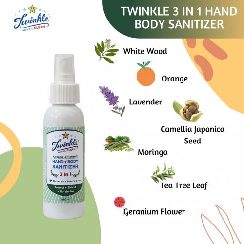 Twinkle Baby 3-in-1 Hand + Body Sanitizer 100ml Exp: 11/24