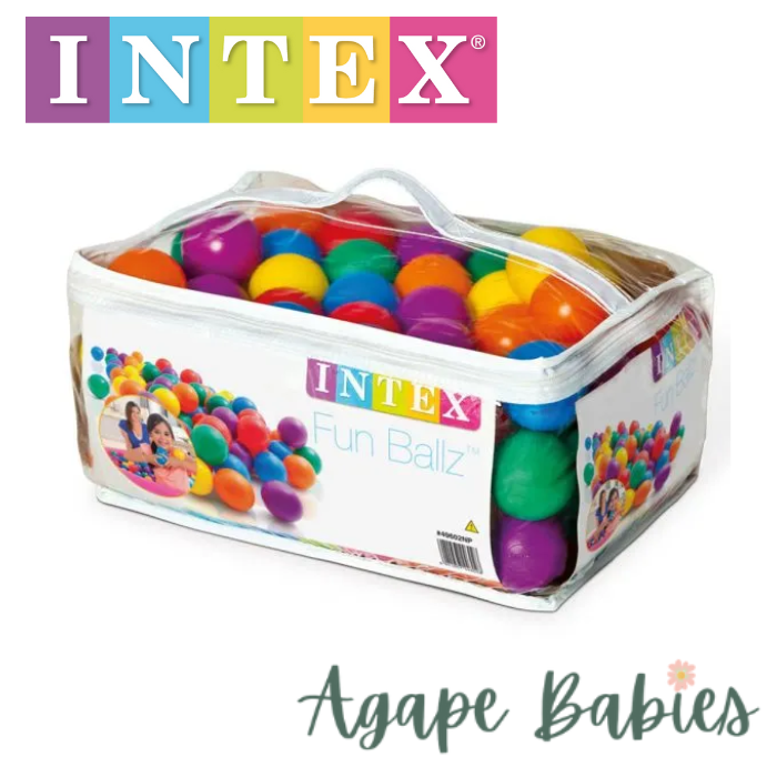 INTEX Small Fun Ballz™ 100pcs 6.6cm balls Ages 2+,Carry Bag
